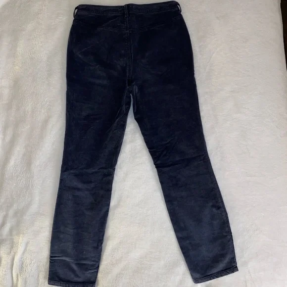 High Waisted Free People Gray Corduroy Pants - Picture 2 of 3